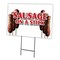 Signmission Sausage On A Stick Yard Sign & Stake outdoor plastic coroplast window, C-1824 Sausage On A Stick C-1824 Sausage On A Stick - alternate 1